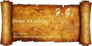 Homa Gizella névjegykártya